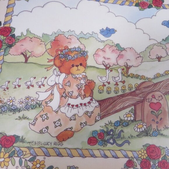 Vintage LUCY RIGGS 1986 Placemat SEE SAW #80269 (professional thick lamination) - Picture 2 of 9